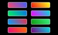 Gradient button set. Colorful call to action buttons for web interface design. Vector illustration Royalty Free Stock Photo